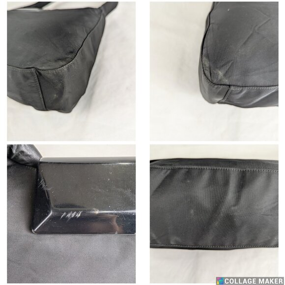 Authentic PRADA Tessuto Black Nylon Hobo Shoulder Bag/Handbag Made in Italy - Picture 11 of 12
